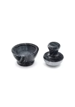 Fox Run Marble Mortar & Pestle Black
