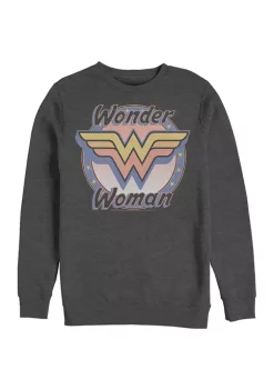 Wonder Woman™ Retro WW Logo Graphic Crew Fleece Sweatshirt