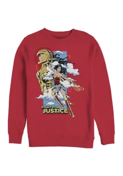 Wonder Woman™ Fight For Justice Graphic Crew Fleece Sweatshirt