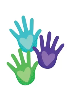 Carson Dellosa Publishing LLC CD-120595 One World Hands with Hearts Cut-Outs