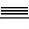 Carson Dellosa Publishing LLC CD-108341 Industrial Blk Wht Strip Straight Borders