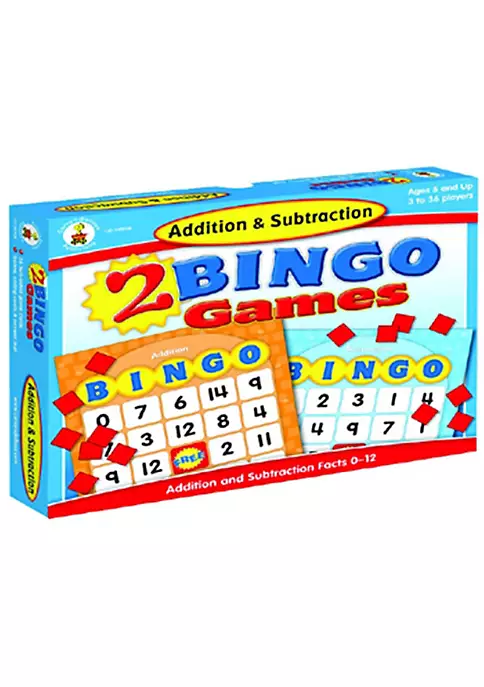 Carson Dellosa Publishing LLC CD-140038 Addition & Subtraction Bingo 4 Carson Dellosa Publishing LLC CD-140038 Addition & Subtraction Bingo - Image 2