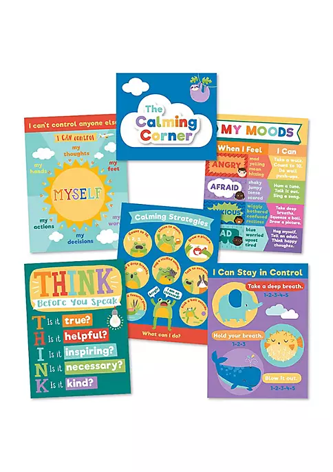 Carson Dellosa Publishing LLC CD-110442 Calming Strategies Bulletin Board Set 4 Carson Dellosa Publishing LLC CD-110442 Calming Strategies Bulletin Board Set - Image 2