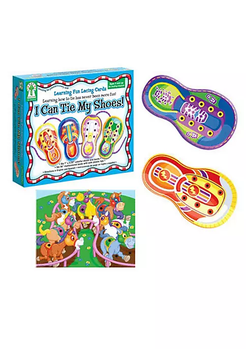 Carson Dellosa Publishing LLC Ke-846000 Learning Fun Lacing Cards I Can Ti-E My Shoes 4 Carson Dellosa Publishing LLC Ke-846000 Learning Fun Lacing Cards I Can Ti-E My Shoes - Image 2