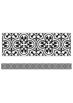 Carson Dellosa Publishing LLC CD-108358 Simply Stylish Tile Straight Borders