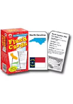 Carson Dellosa Publishing LLC Cd-3913 Flash Cards Us States & Capitals