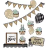 Carson Dellosa Publishing LLC CD-110408 Simply Stylish Birthday Bulletin Board Set -Fox Run Kitchenware Shop Belk 683