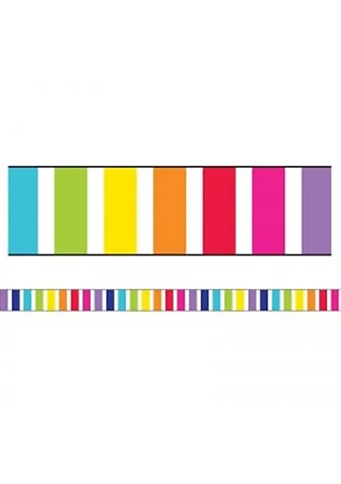 Carson Dellosa Publishing LLC CD-108343 Stars Vert Rainbow Stripes Straight Borders 3 Carson Dellosa Publishing LLC CD-108343 Stars Vert Rainbow Stripes Straight Borders