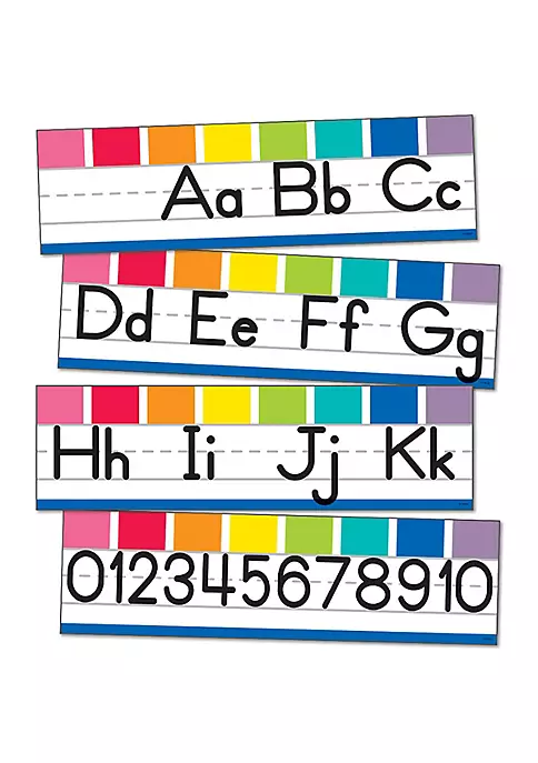 Carson Dellosa Publishing LLC CD-110419 Alphabet Line Manuscript Mini Bulletin Board Set 4 Carson Dellosa Publishing LLC CD-110419 Alphabet Line Manuscript Mini Bulletin Board Set - Image 2