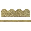 Carson Dellosa Publishing LLC CD-108319 Sparkle & Shine Gold Glitter Scalloped Border -Fox Run Kitchenware Shop Belk 713