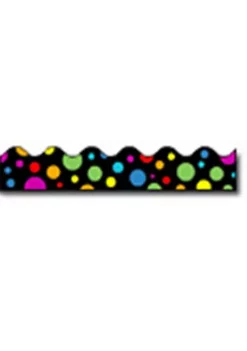 Carson Dellosa Publishing LLC Cd-1255 Border Rainbow Dots-36 Straight