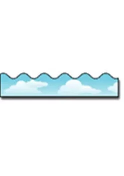 Carson Dellosa Publishing LLC Cd-1220 Border Clouds-Scalloped -Fox Run Kitchenware Shop Belk 740